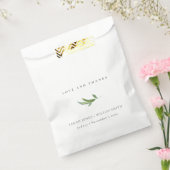 Minimal Foliage Greenerity Wedding Vielen Dank Geschenktütchen (Versiegelt)