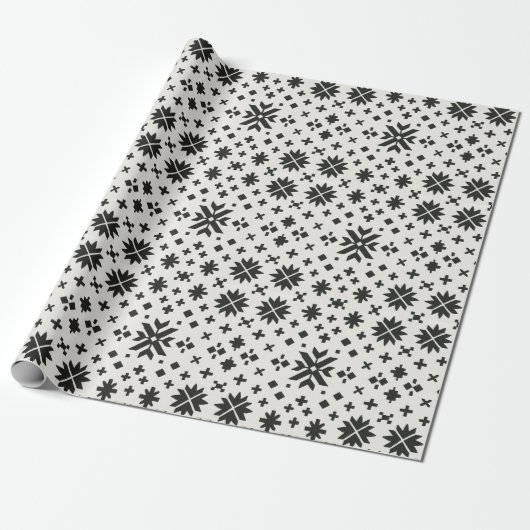Minimal Folk Geometry Seamless Pattern  Geschenkpapier (Ungerollt)