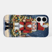 Minimal Forest Cat iPhone Case 16 Hülle (Rückseite (Horizontal))