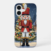 Minimal Forest Cat iPhone Case iPhone 16 Hülle (Rückseite)