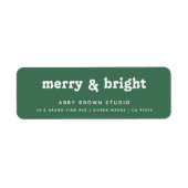 Minimal Forest Green Weihnachtsansprache (Vorne)