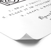 Minimal Foto Gästebuch Unterzeichnung Hochzeitsdek (Ecke)