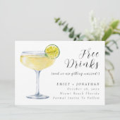 Minimal Foto lustige Hochzeit retten das Datum Einladung (Stehend Vorderseite)