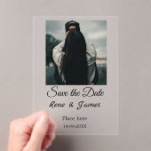 Minimal Foto Schwarz klassisch elegant gerettet Acryleinladungen (Insitu (Handheld))