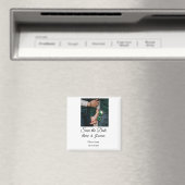 Minimal Foto Schwarz klassisch elegant gerettet Magnet (In Situ (Geschirrspüler))