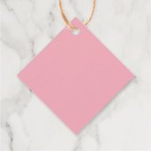 Minimal Frack lila Hochzeit danke Geschenkanhänger (Rückseite)