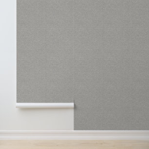 Minimal Französisch Woven Linen Smoky Gray Grasstu Tapete
