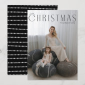 Minimal frohe Weihnachten auf Portrait (Vorne/Hinten)