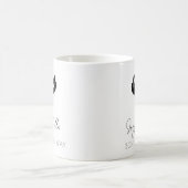 Minimal frohe Weihnachten, nüchtern Support Xmas Kaffeetasse (Mittel)