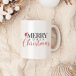 Minimal frohe Weihnachten, nüchtern Support Xmas Kaffeetasse