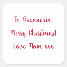 Minimal frohe Weihnachten von Mama Rot und Weiß