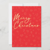 Minimal fröhliche Weihnachts-Weihnachtskarte Feiertagskarte (Vorderseite)