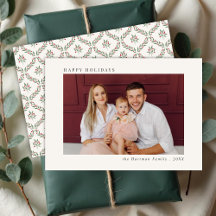 Minimal Front Elegante Berry Back Christmas