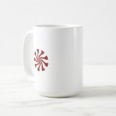 Minimal Fun Peppermint Candy Swirl Hot Chocolate Kaffeetasse (Vorderseite Links)