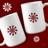 Minimal Fun Peppermint Candy Swirl Hot Chocolate  Kaffeetasse