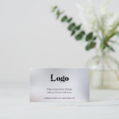 Minimal Fundraising Business Card Visitenkarte (Stehend Vorderseite)