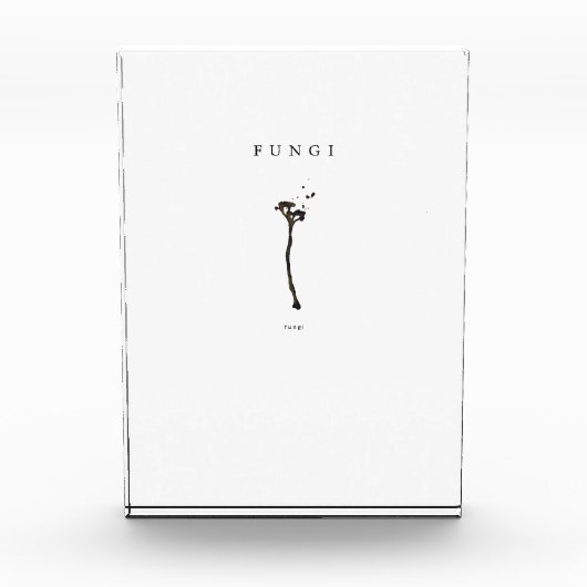 minimal fungi aesthetic line art nature concept de fotoblock (Vorderseite)