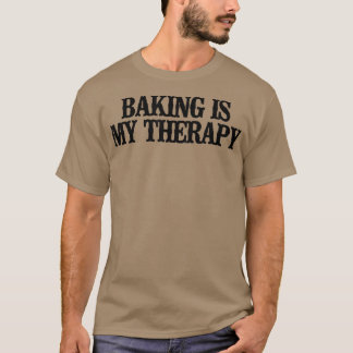 Minimal Funny Baking ist meine Therapie 2353 T-Shirt
