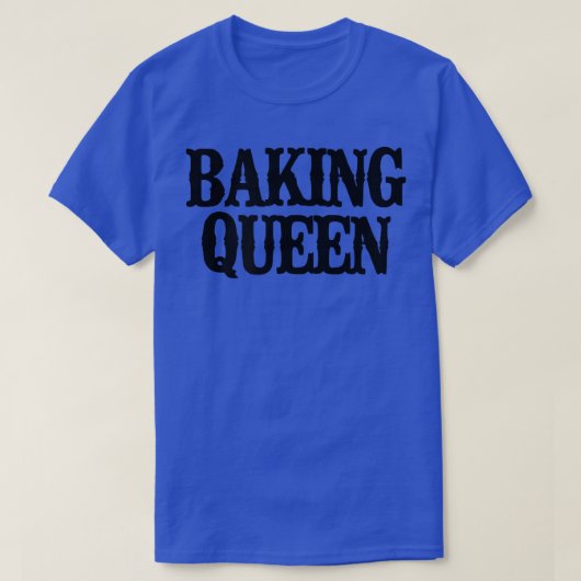 Minimal Funny Baking Queen 2355 T-Shirt (Design vorne)