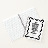 Minimal Funny Book Club Personalized Name Year Notizblock (Innenseite)