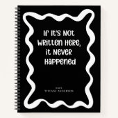 Minimal Funny Coworker Students Name Year Notizblock (Vorderseite)