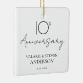 Minimal für 10 Jahre Keramikornament (Rechts)
