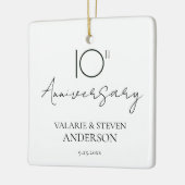 Minimal für 10 Jahre Keramikornament (Links)