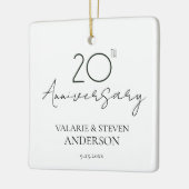 Minimal für 20 Jahre Keramikornament (Links)