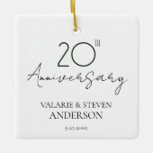 Minimal für 20 Jahre Keramikornament (Vorderseite)