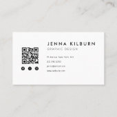 Minimal für das benutzerdefinierte Logo Visitenkarte (Rückseite)