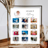 Minimal für das erste Jahr des Babys Erstes 1. Geb Poster