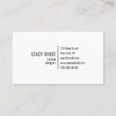 Minimal für das erste Logo Visitenkarte (Rückseite)