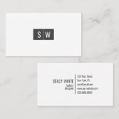 Minimal für das erste Logo Visitenkarte (Vorne/Hinten)