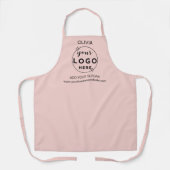 Minimal für das Unternehmen, Logo-Rosa Schürze (Vorderseite)