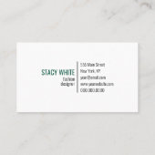 Minimal für das ursprüngliche Logo Moderne Sleek A Visitenkarte (Rückseite)