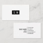 Minimal für das ursprüngliche Logo Visitenkarte (Vorne/Hinten)