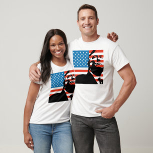 Minimal für Trump und US-Flagge 2024 T-Shirt