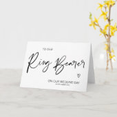 Minimal für unseren Ringträger an unserem Hochzeit Karte (Gelbe Blume)