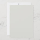 Minimal geklappter Schatten Moderne Hochzeitseinla Einladung (Rückseite)