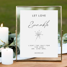 Minimal Gelassen Liebe Sign Wedding Table Sign