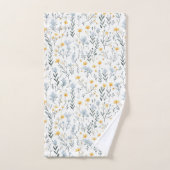 Minimal Gentle Colorful Garden Wildblumen Kinderzi Badhandtuch Set (Handtuch)