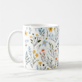 Minimal Gentle Colorful Garden Wildblumen Kinderzi Kaffeetasse