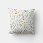 Minimal Gentle Colorful Garden Wildblumen Kinderzi Kissen (Vorderseite)