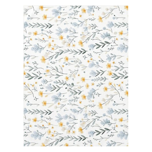 Minimal Gentle Colorful Garden Wildblumen Kinderzi Tischdecke (Vorderseite)