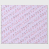 Minimal Geometric Abstract Line Pattern Geschenkpapier (Flach)