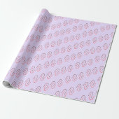 Minimal Geometric Abstract Line Pattern Geschenkpapier (Ungerollt)