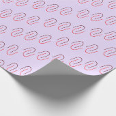 Minimal Geometric Abstract Line Pattern Geschenkpapier (Ecke)