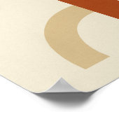 Minimal Geometric Abstract Modern Art Print Poster (Ecke)