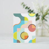 Minimal geometrisch feiertagspostkarte (Stehend Vorderseite)