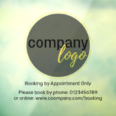 MINIMAL GESCHÄFTSLOGO BUCHUNG DURCH ERNENNUNG FENSTERAUFKLEBER (Blatt 3)